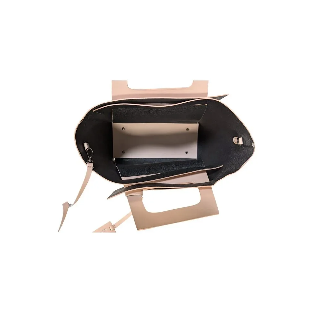 Persaman - Light Pink Leather Satchel Bag